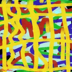 Stan Rams digitale kunst: Stanmondiraan – een posterized artwork
