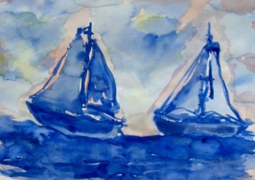 Blue Boats Stan Rams Hoeve de baak 2003  HPIM0800