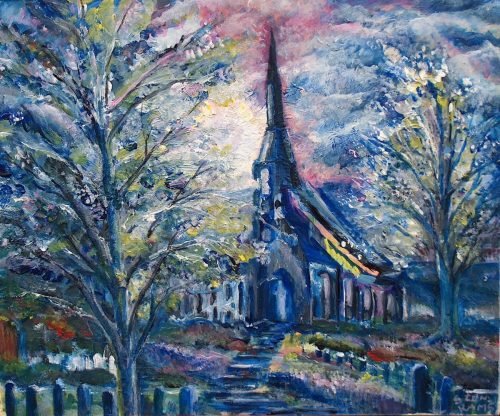 church oilpainting stan rams