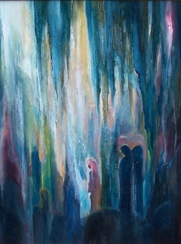 the cave oil on canvas Stan-Rams-Art-