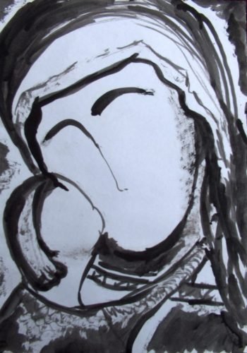 Mother Mary  oilpainting by stan rams